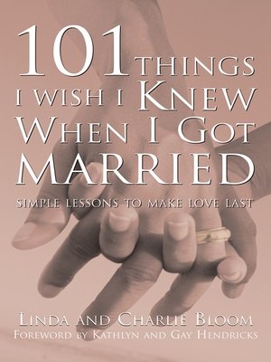 cover image of 101 Things I Wish I Knew When I Got Married